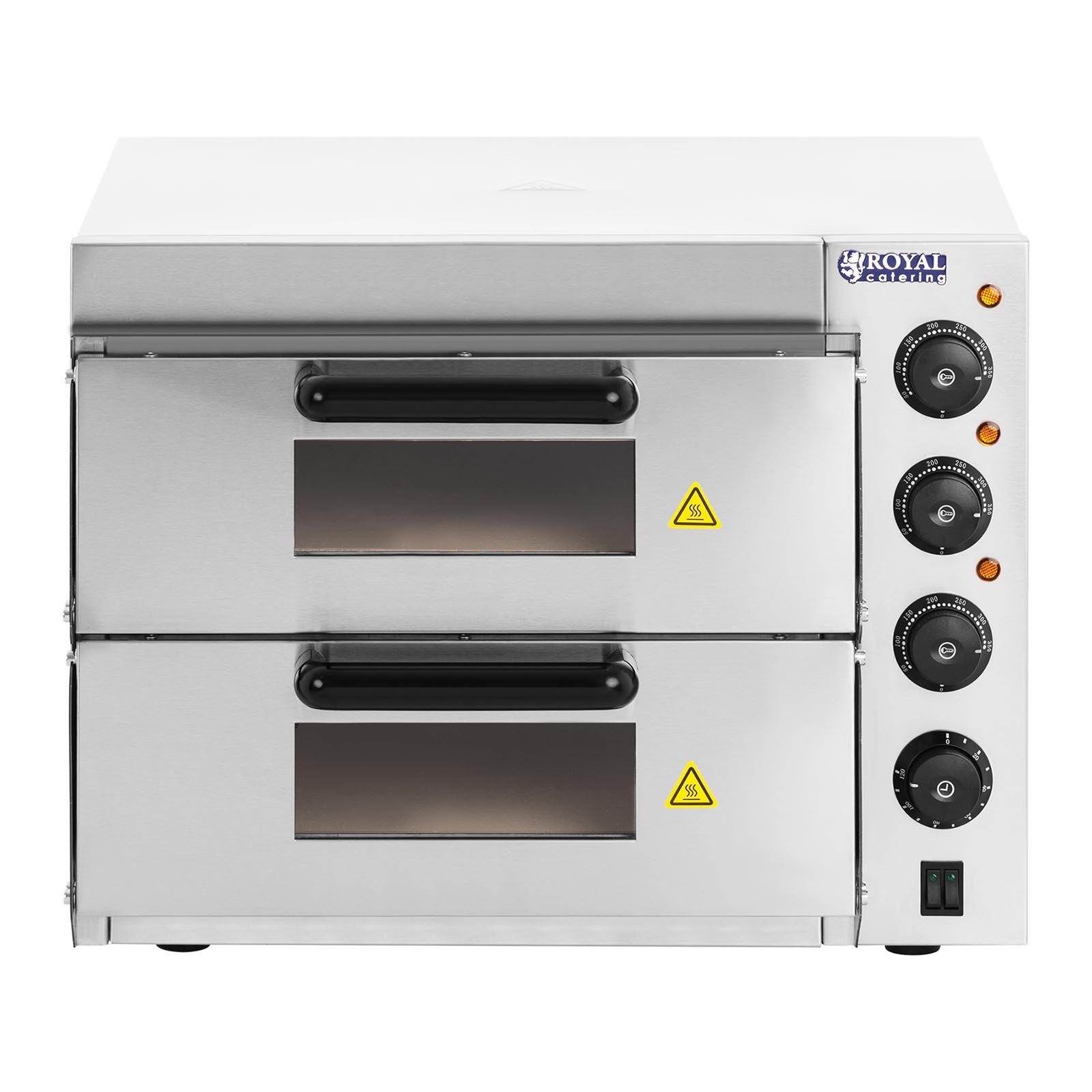 Royal Catering Pizzaofen PIEC DO PIZZY - Pizzaofen - Hochtemperatur-Edelstahl-Pizzabäcker