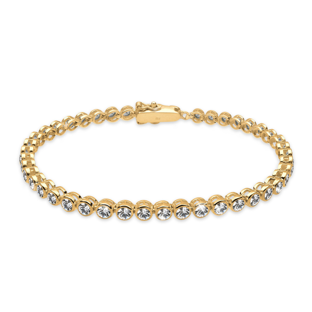 Elli Elli Bracelet Élégant avec des Cristaux Bracelet Femme - (925/1000) Argent Plaqué Bracelet