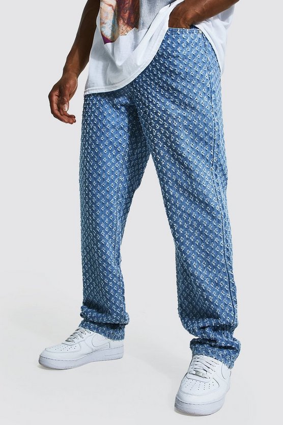 Lockere Jeans mit Rissen