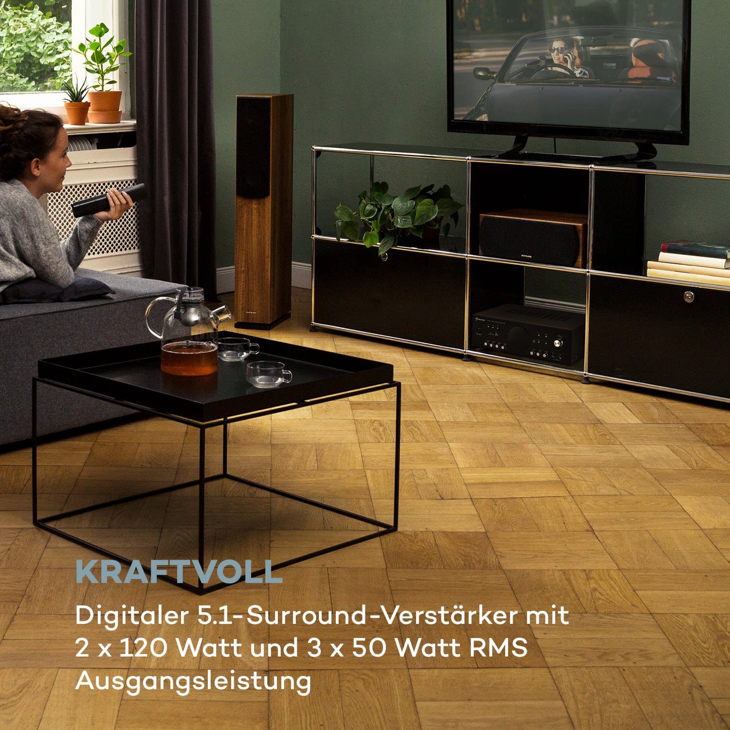 Auna AMP-218 BT Audioverstärker (Anzahl Kanäle: 3)