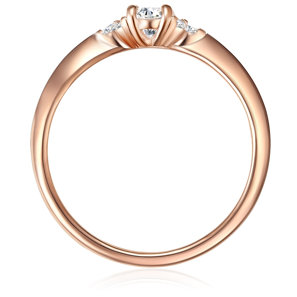 Trilani Bague en argent Argent sterling Oxyde de zirconium (CZ) en Or rose Bague