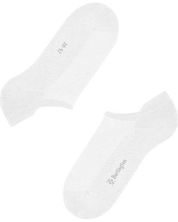 Burlington, Sneakersocken, Mikrofaser, weiß