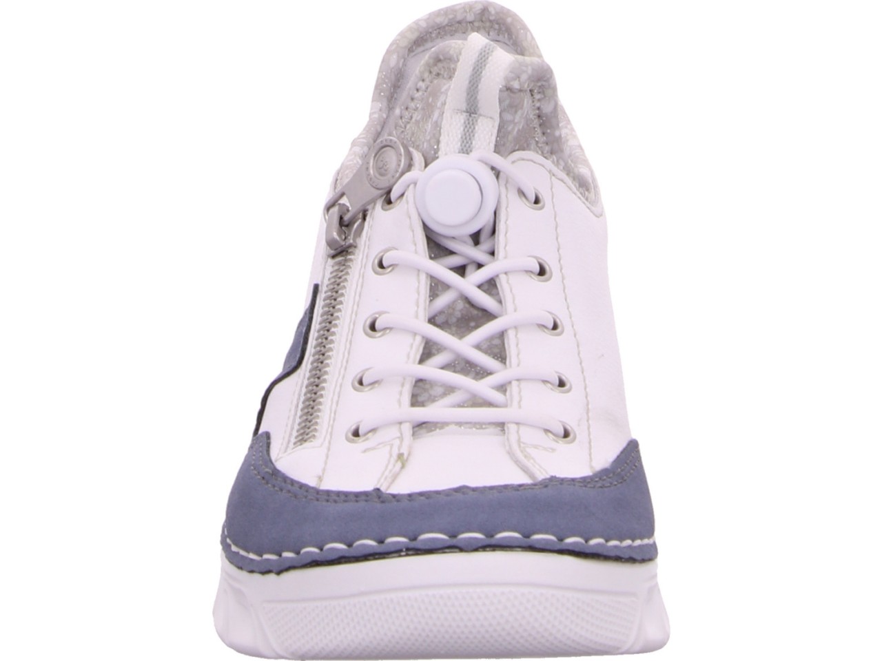 RIEKER Freizeit Schnürer weiss FSK Damen Halbschuhe