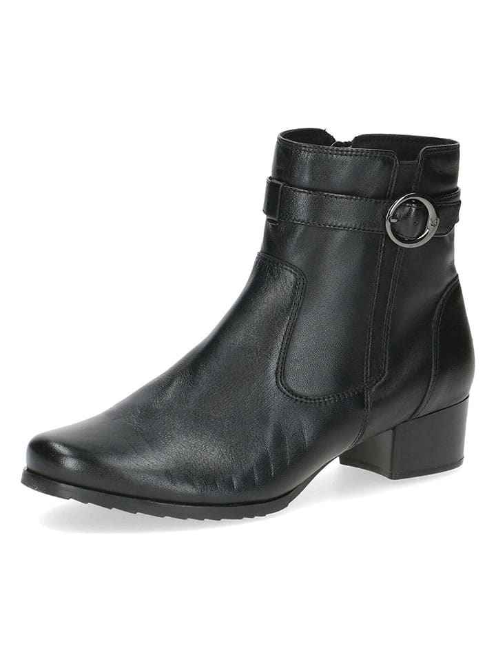 Caprice Leder-Stiefeletten in Schwarz günstig kaufen