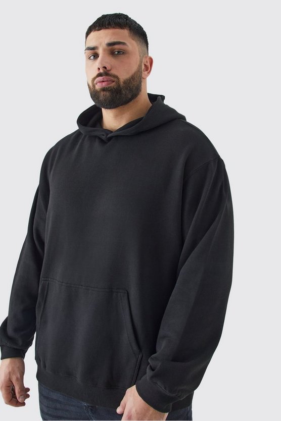 Plus Oversize Hoodie mit Print