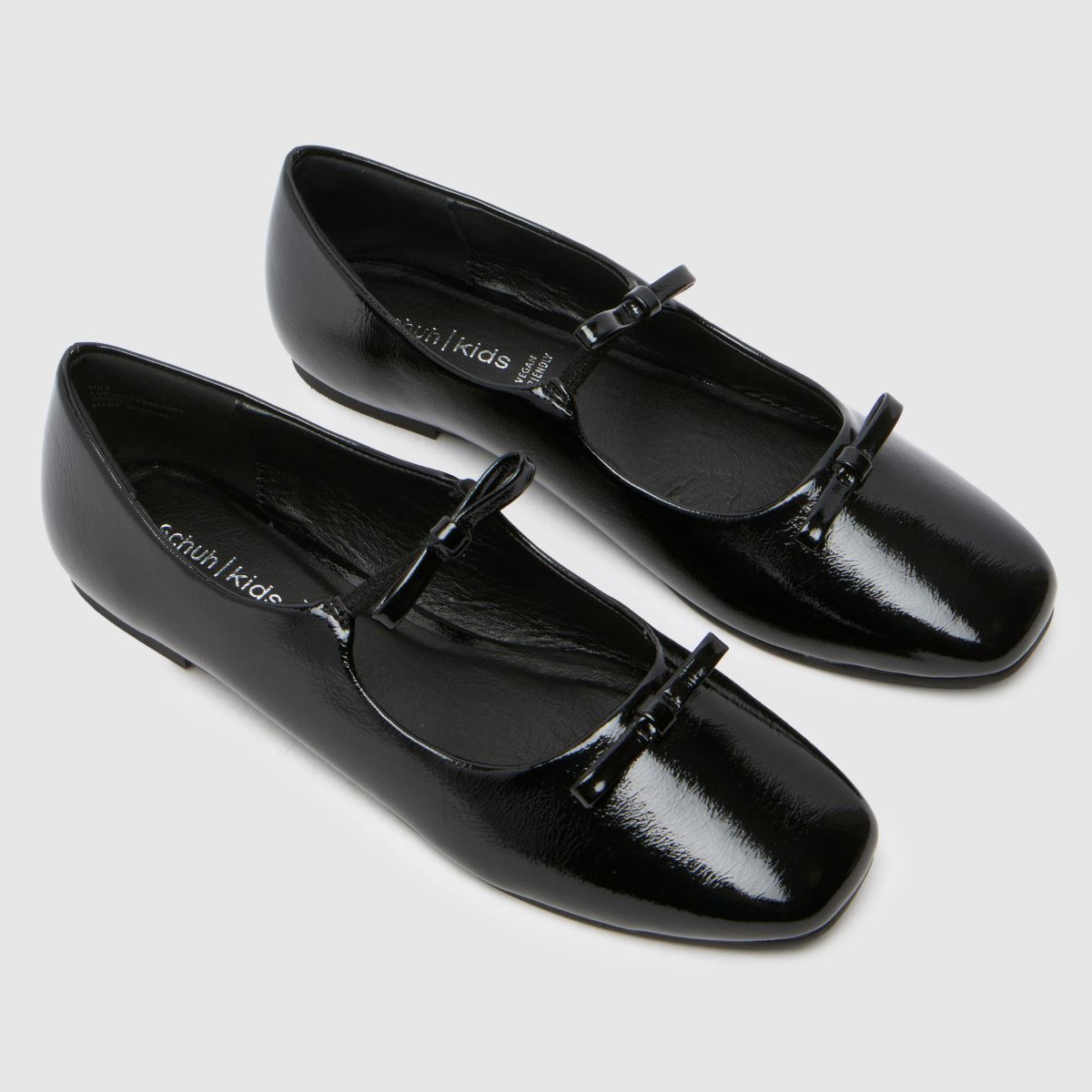 Schuh fekete holdmasni balerina lányka ifjúsági cipő