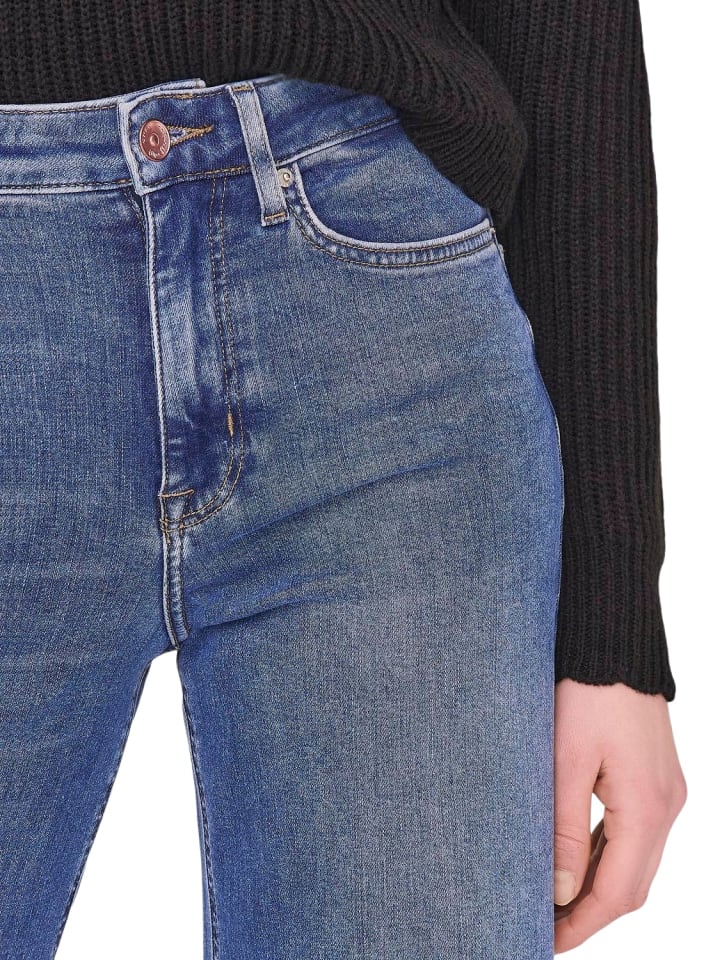 ONLY Jeans ONLMADISON BLUSH HW WIDE flared in Blau günstig kaufen