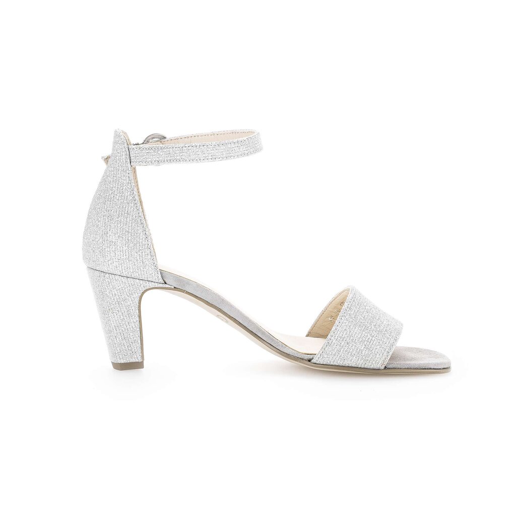 Gabor fashion Riemchensandale silber
