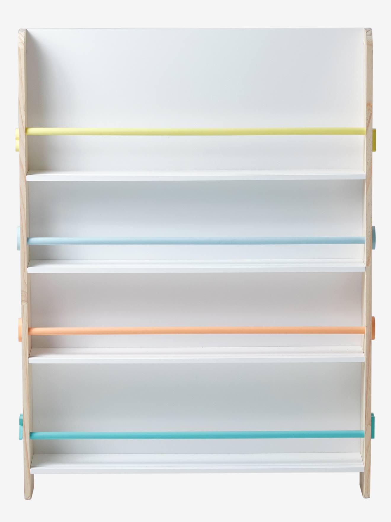 Vertbaudet Kinder Bücherregal BOOKS - weiß/natur