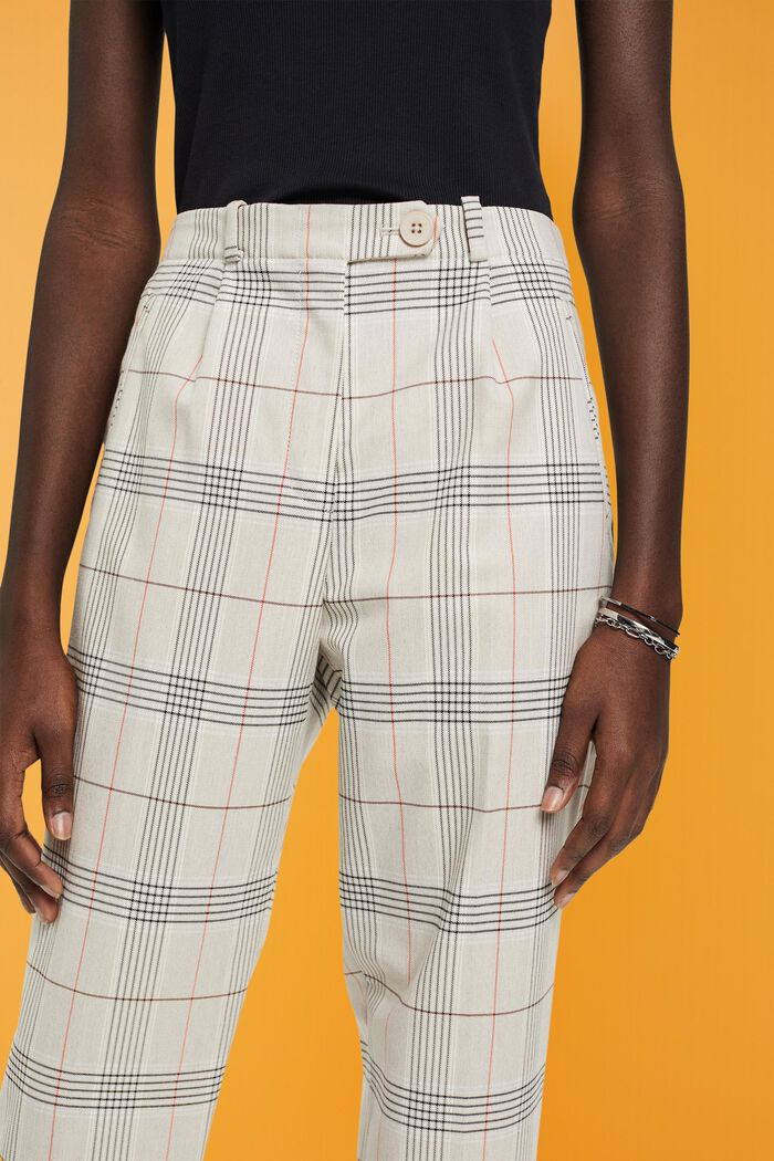 Karohose in Cropped-Länge
