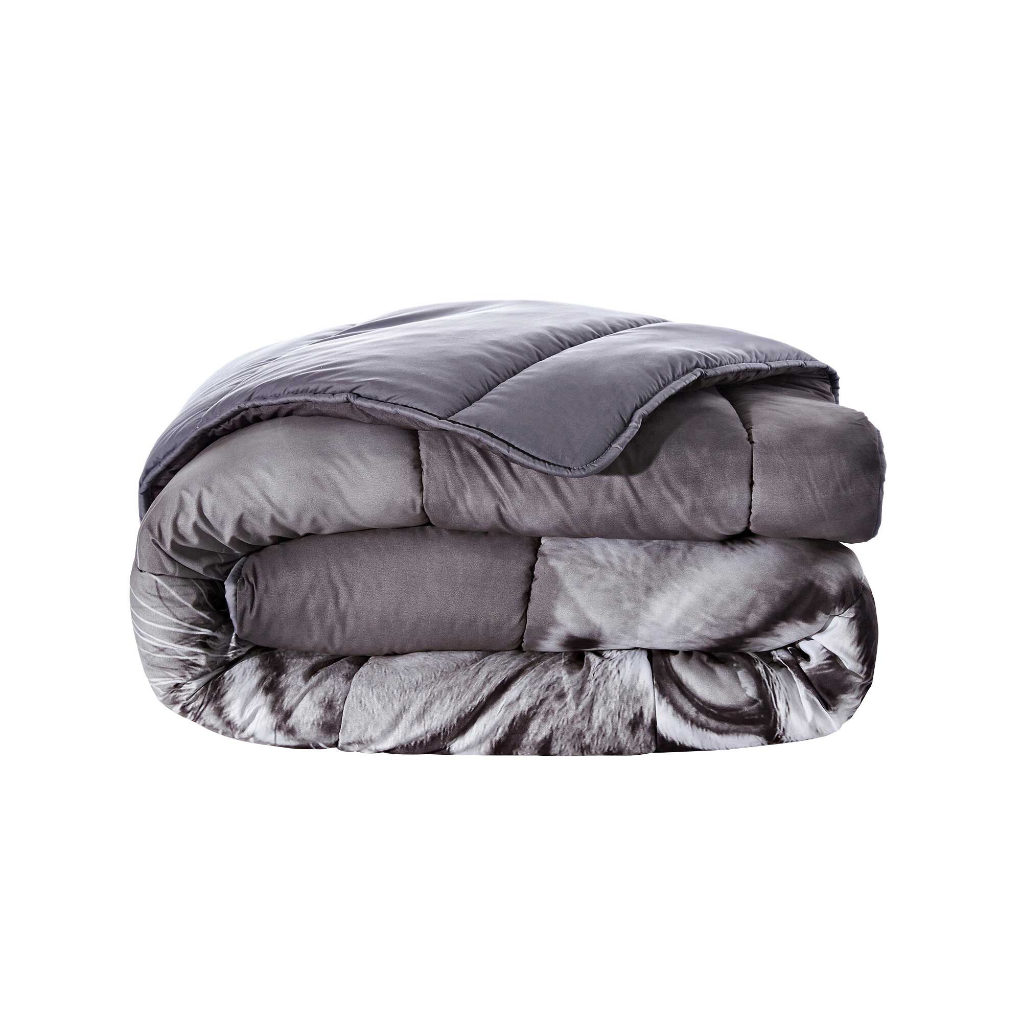 Couette microfibre impression photo tigre 200g/m2