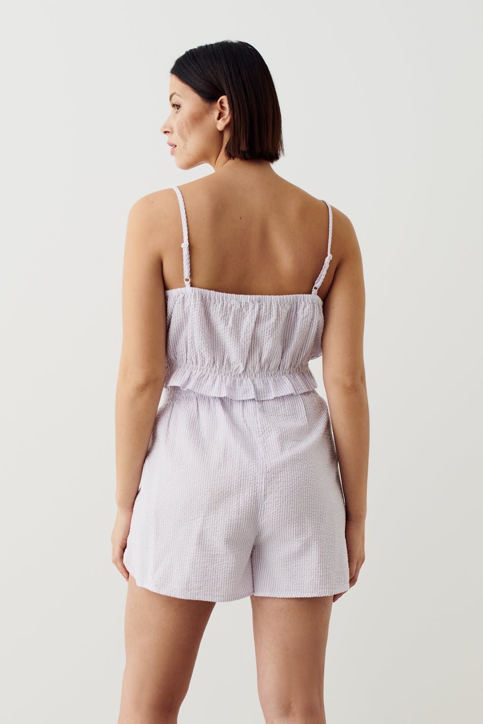Seersucker pyjamas shorts