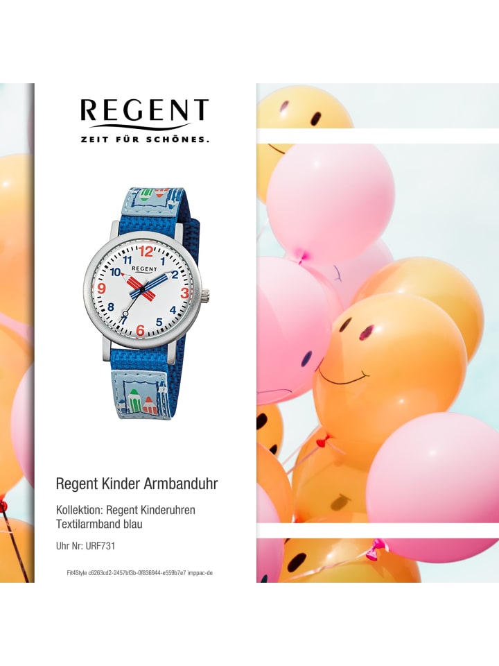 Regent Analog-Armbanduhr Regent Kinderuhren blau klein (ca. 29mm) günstig kaufen onesize