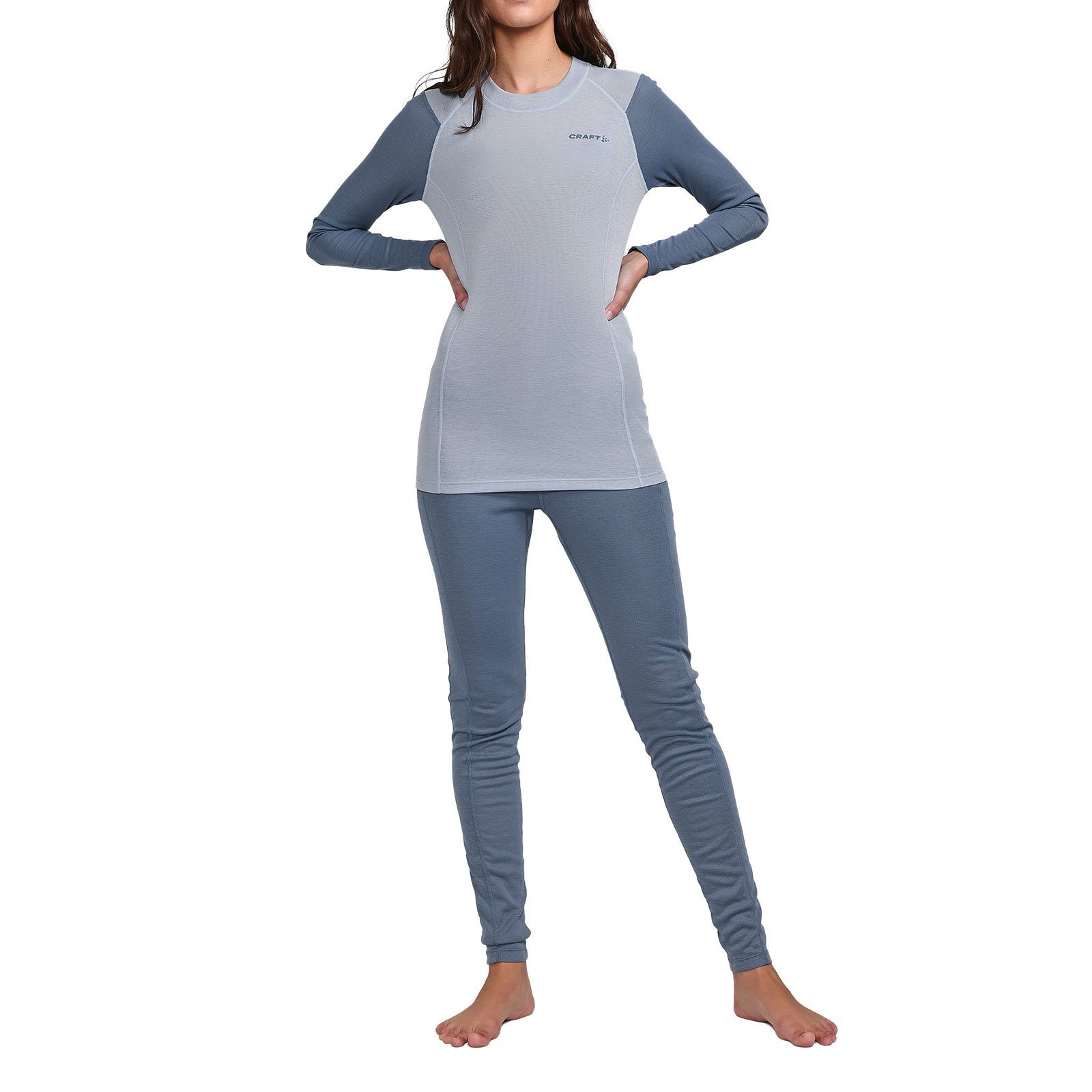 Craft Thermounterhemd Core Warm Baselayer Set (Oberteil + Hose) mit Markenschriftzug