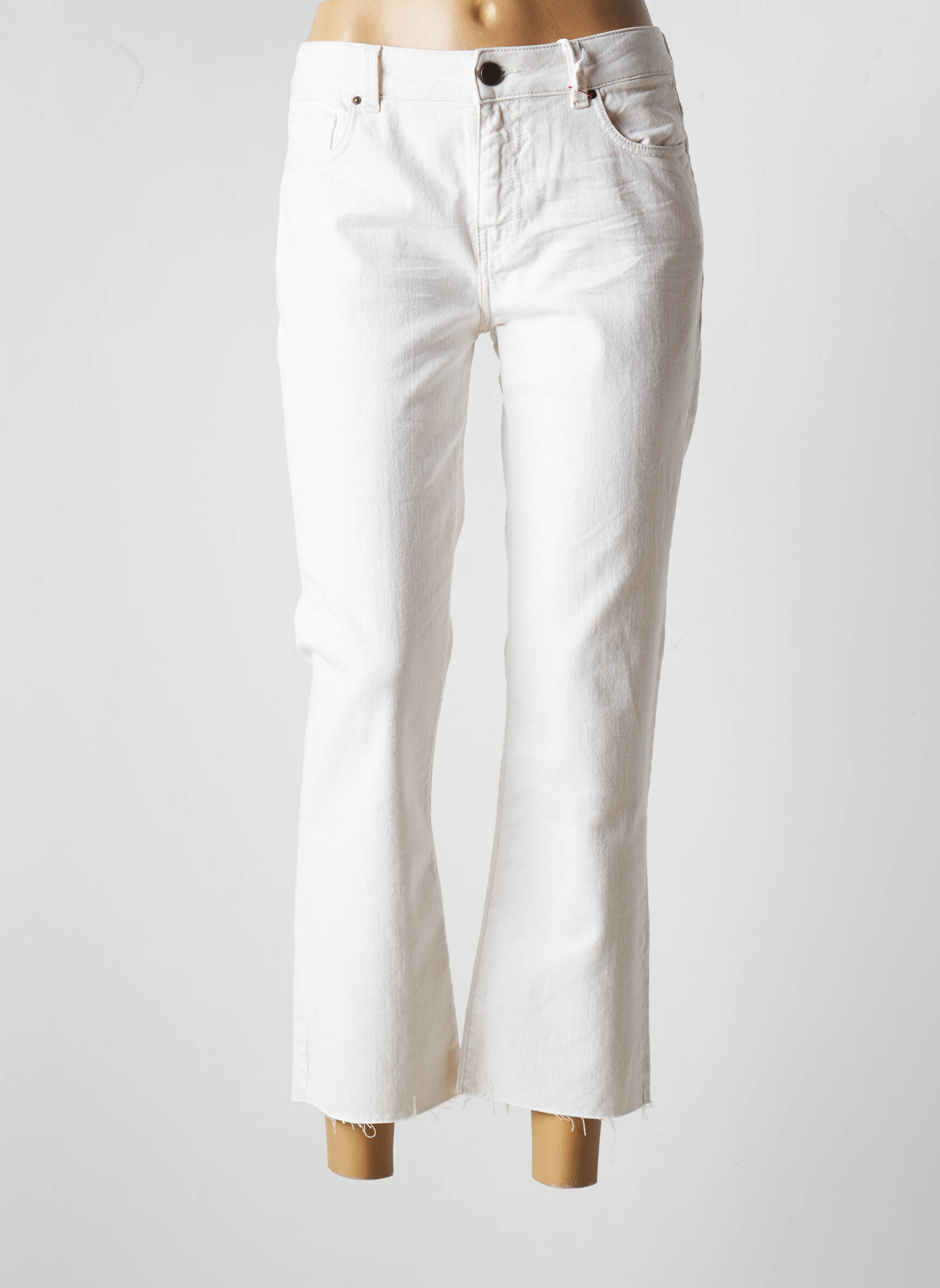Red Legend Jeans Coupe Droite Femme couleur blanc