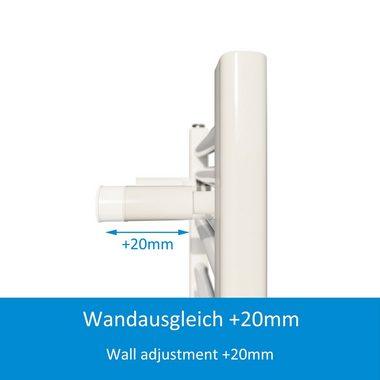 Aquabad® Badheizkörper VIRGO Handtuch Heizkörper Mittelanschluss 50mm, 50x100cm, 352W