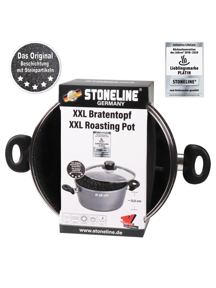 Stoneline Kochtopf | mit Deckel in Anthrazit | 28cm günstig kaufen Ø 28 cm