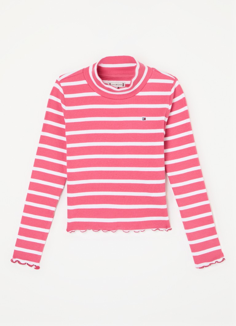 Tommy Hilfiger Rebrasta košulja dugih rukava s vezom logotipa
