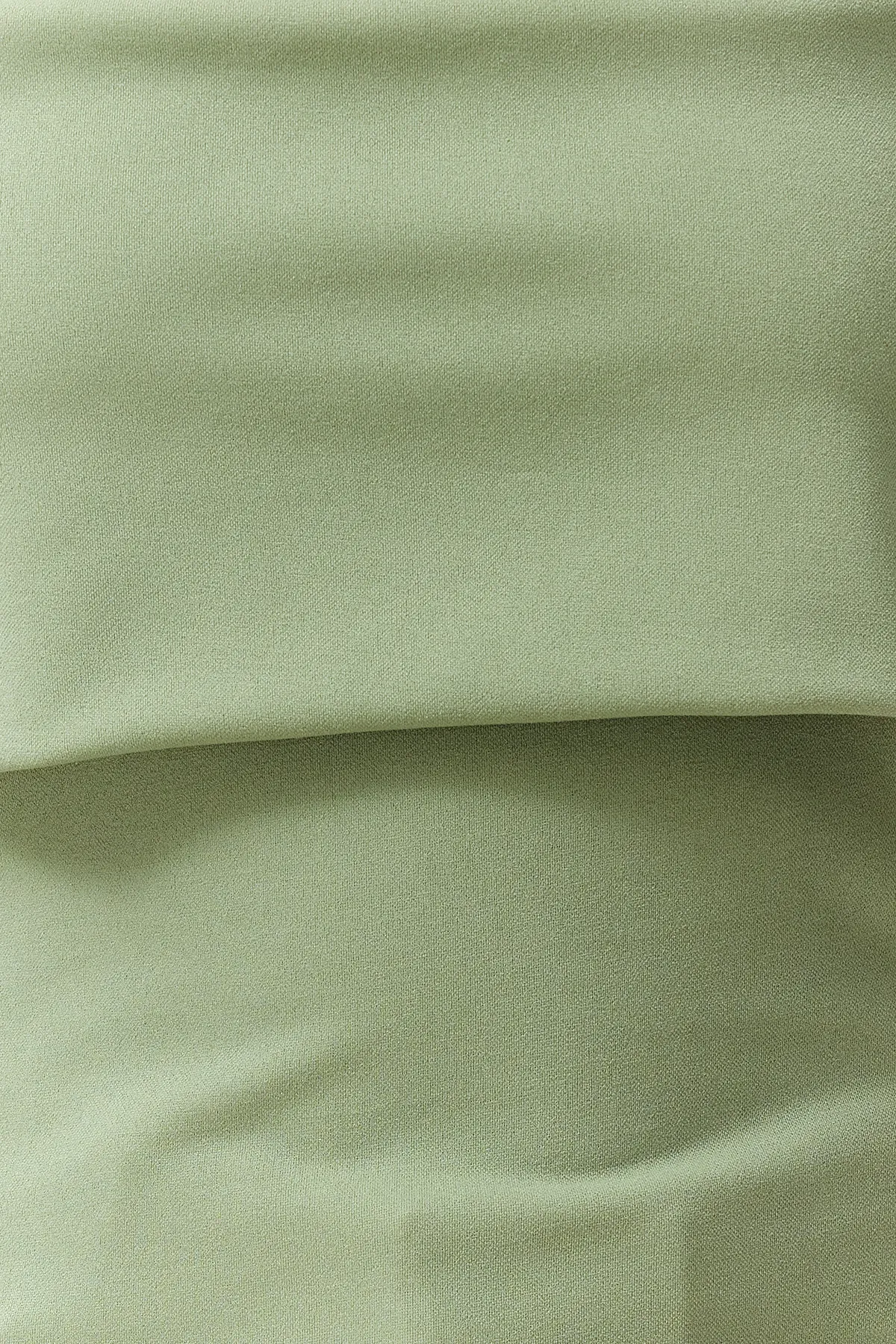 Trendyol Collection  Grüne Krepp-Strickbluse mit trägerlosem Kragen und seitlichem Reißverschluss TWOSS23BZ00928