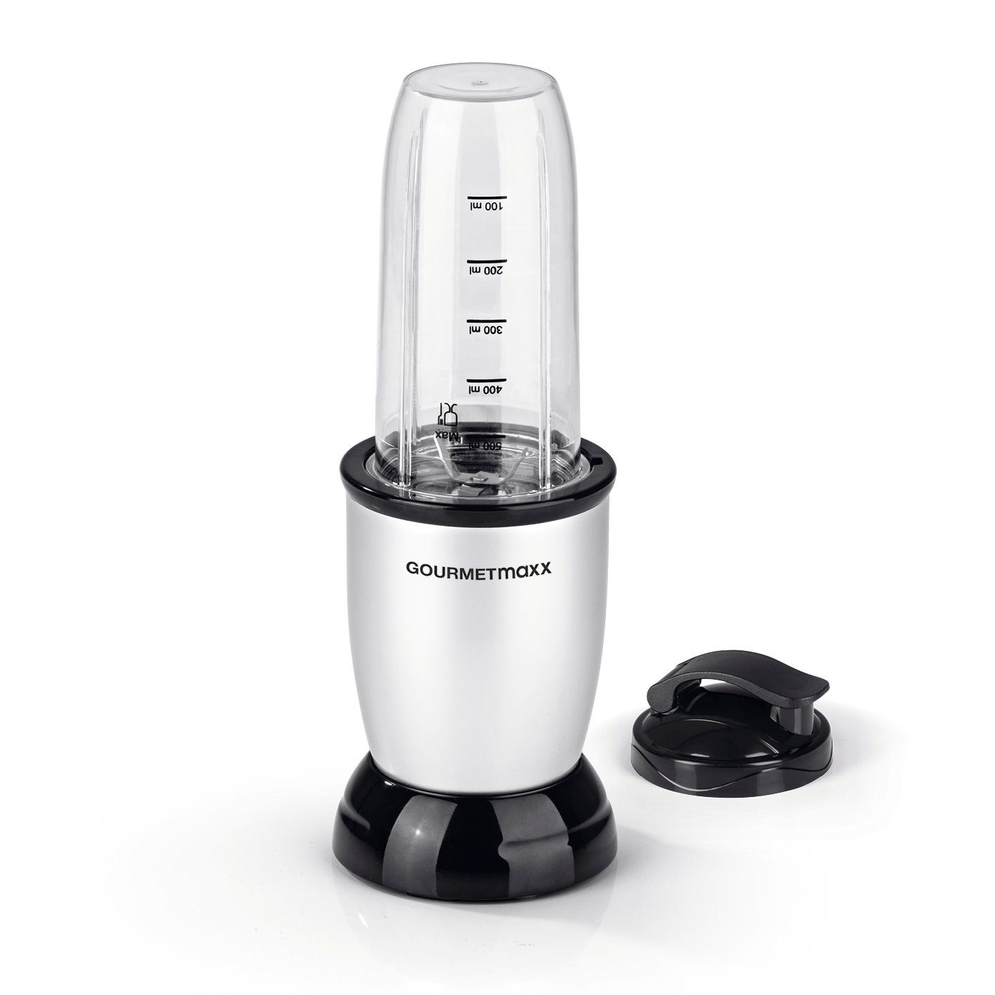 GOURMETmaxx Smoothie-Maker Nutrition Mixer 4-tlg., 500,00 W, inkl. To Go Deckel, Mixbecher 700ml