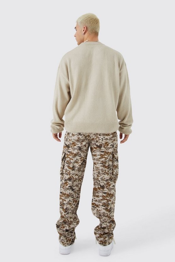 Lockere Camouflage Cargohose