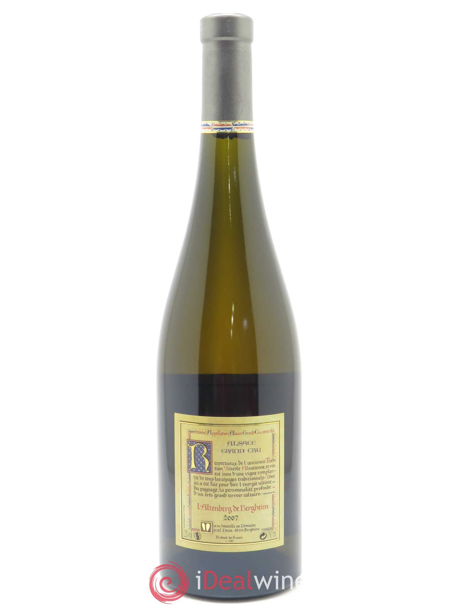 Altenberg de Bergheim Grand Cru Marcel Deiss (Domaine)  2007 - Lot de 1 Bouteille
