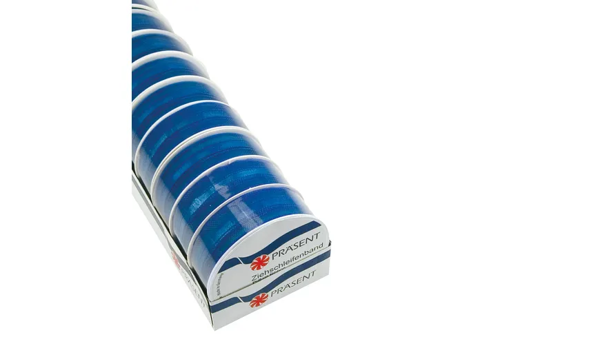 PRÄSENT Zierschleifenband blau 3 m