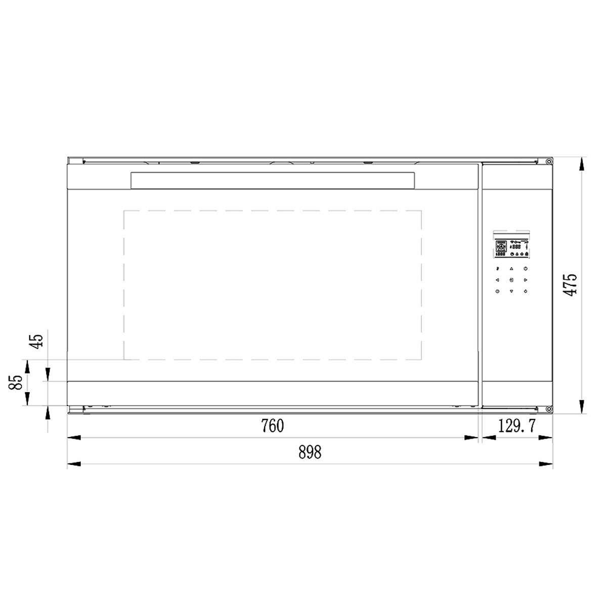KKT KOLBE Einbaubackofen Backofen Elektroherd EB9105ED, DampfClean, 90cm / 96 l / TouchSelect / Drehspieß / Teleskopauszüge / ComfortClean