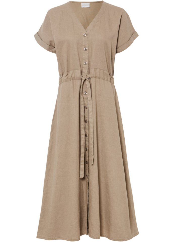 Kleid aus Leinenmischung