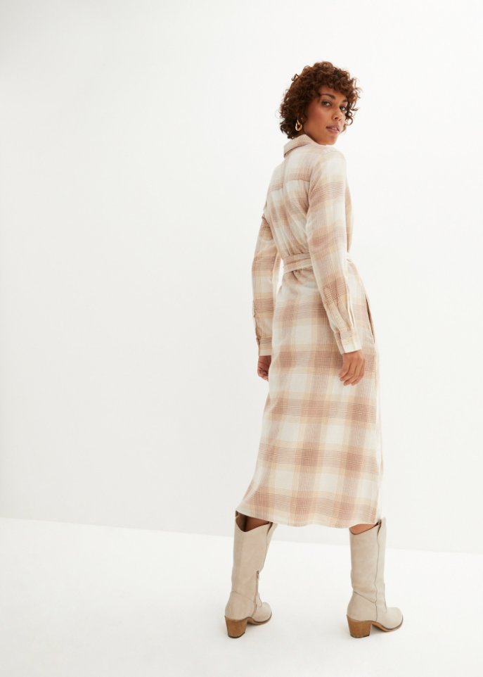 Hemdblusenkleid aus Flanell