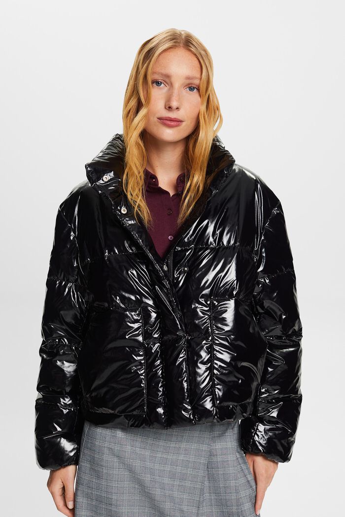 Steppjacke in Glanzoptik
