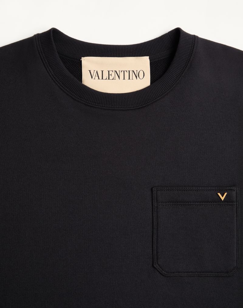 Valentino bomuldssweatshirt med Vgold