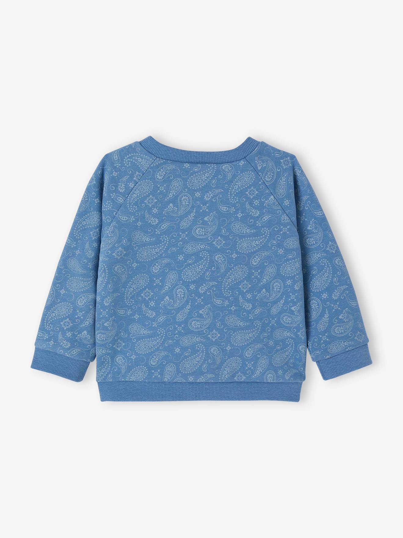 Vertbaudet Baby Sweatshirt mit Recycling-Polyester - blau