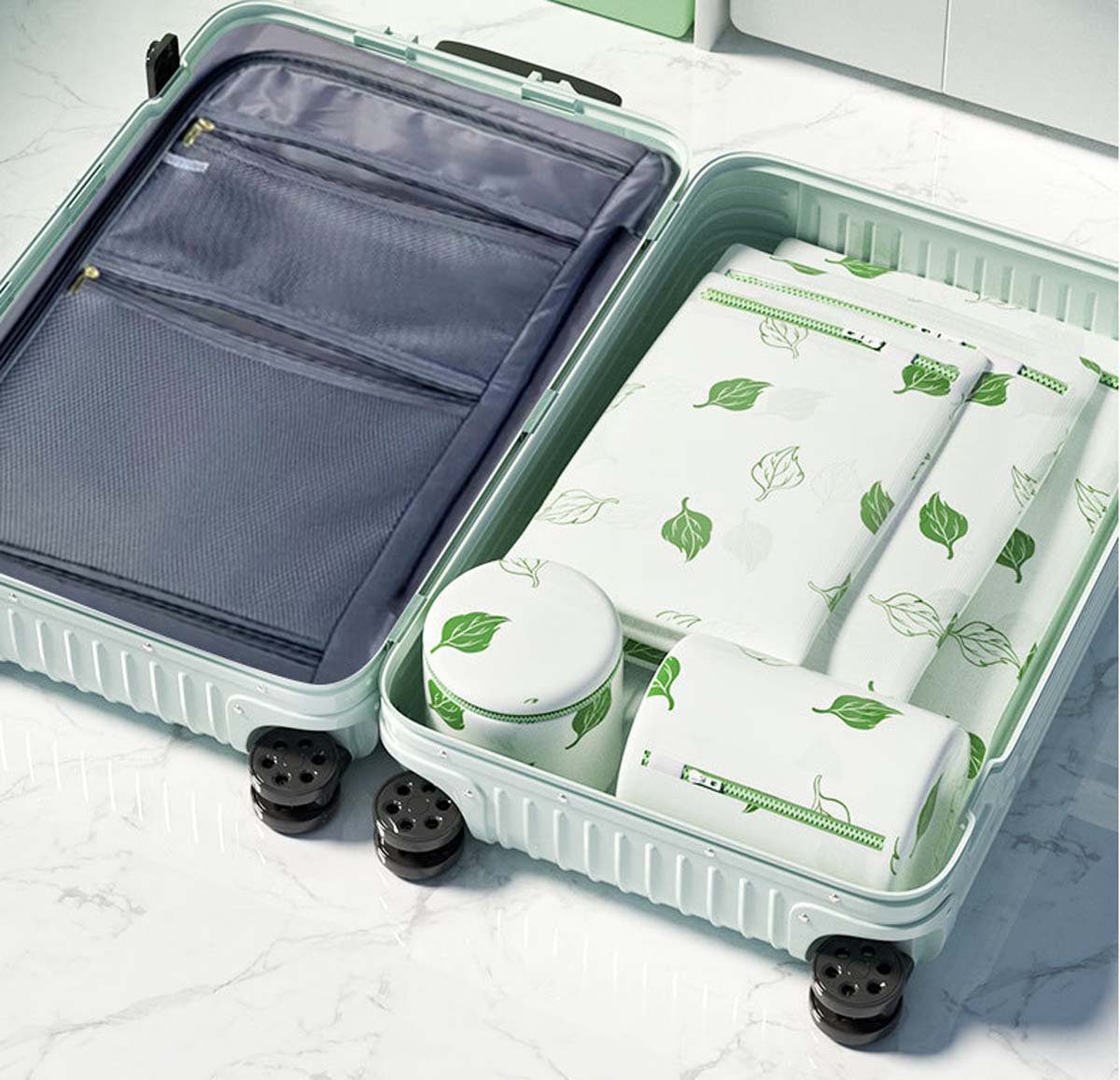 FIDDY Wäschenetz Wäschesack mit Cartoon-Print, großes Fassungsvermögen,(6-St), Schnelles Abtropfen, geeignet zum Waschen von Gegenständen
