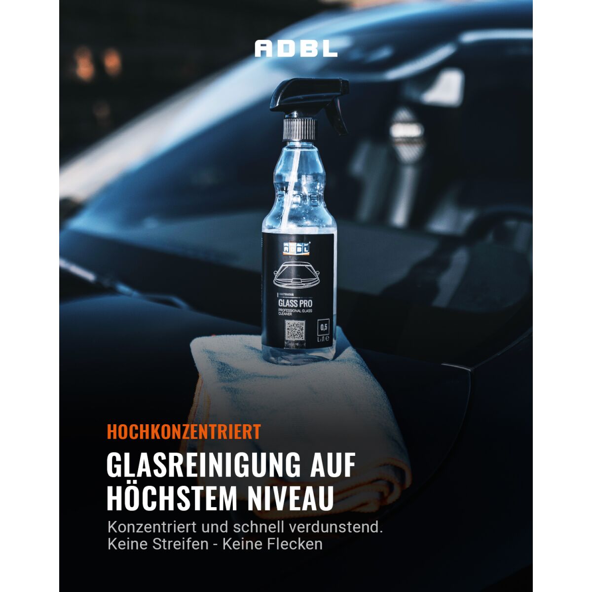 ADBL Glass Pro Glasreiniger mit Canyon Trigger 500ml