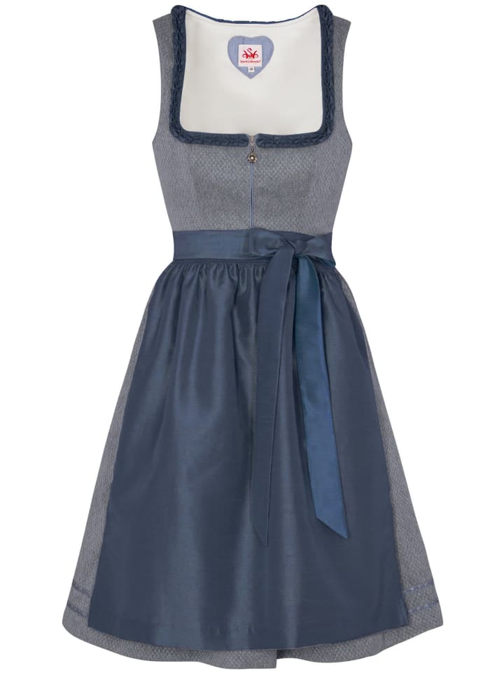Spieth & Wensky Dirndl in Blau günstig kaufen