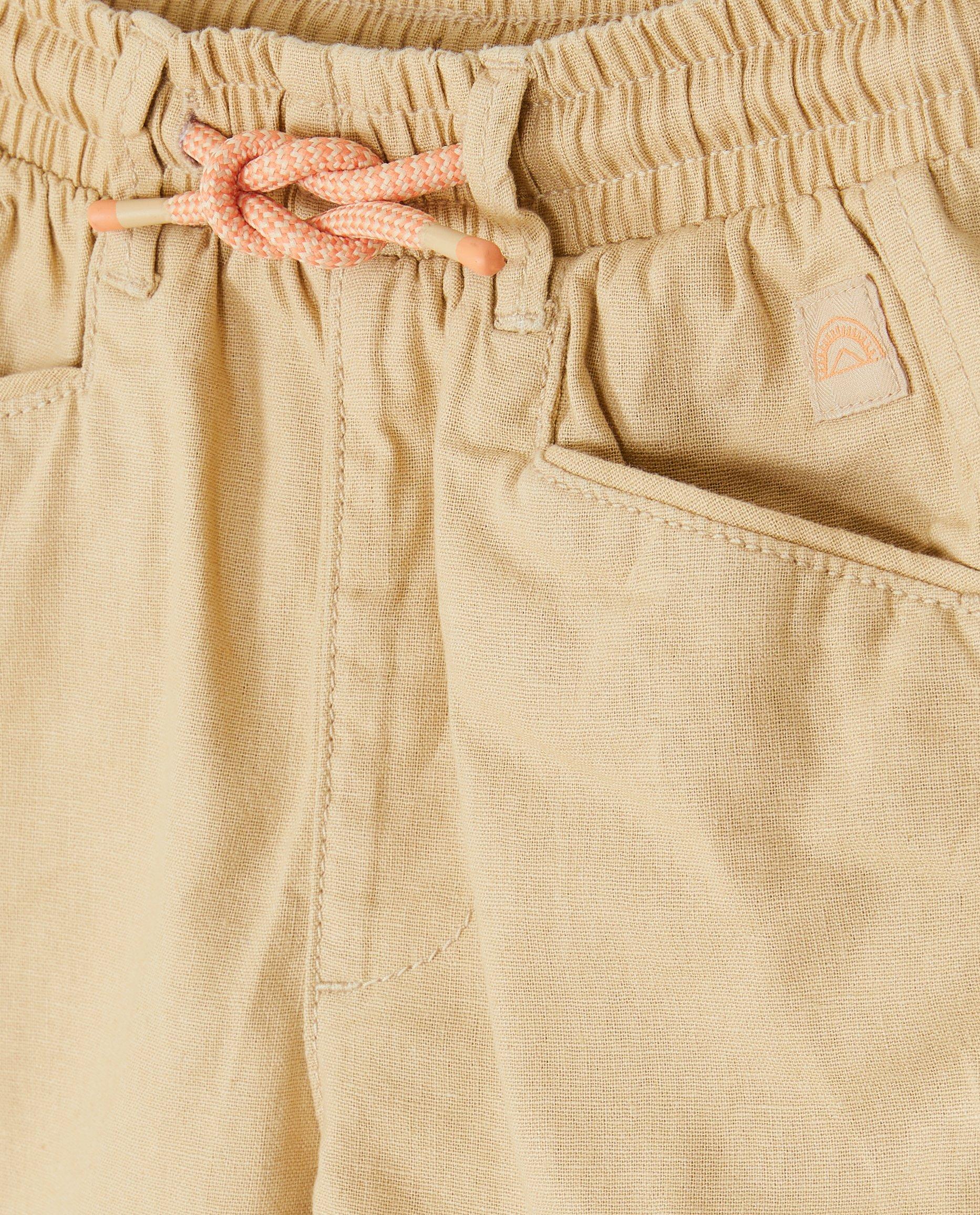 Maya Brown shorts, lös passform ljusbrun