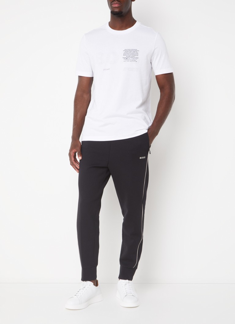 Pantaloni de trening HUGO BOSS Hadiko slim fit cu logo și buzunare laterale