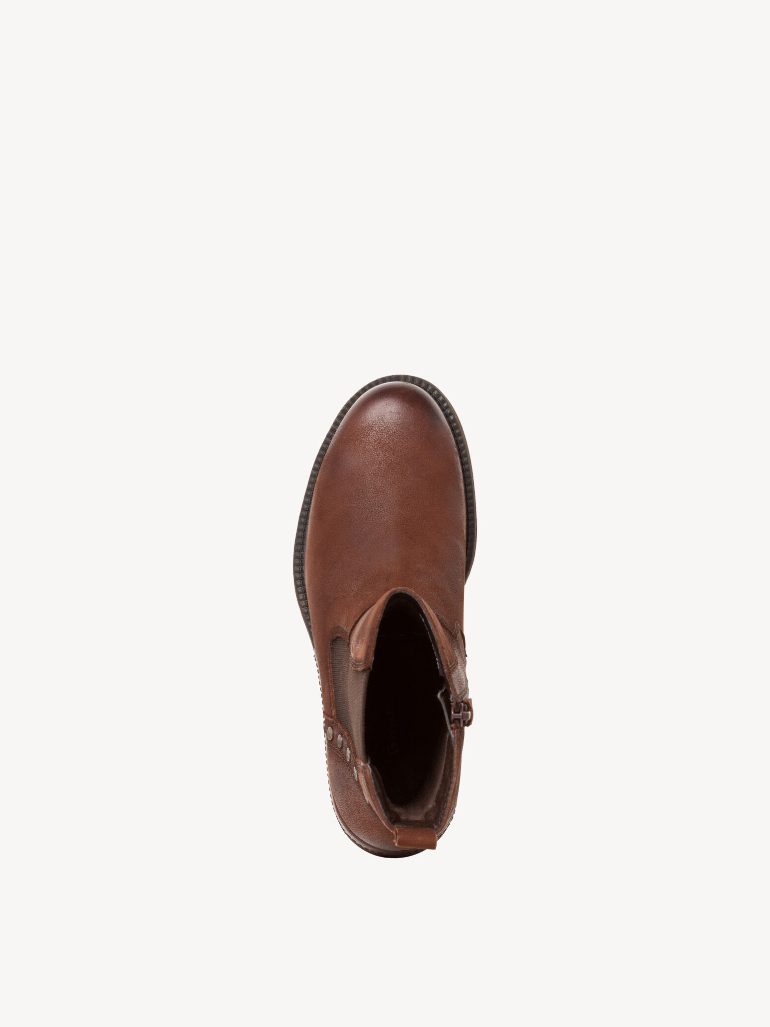 Bottine Chelsea en cuir - marron