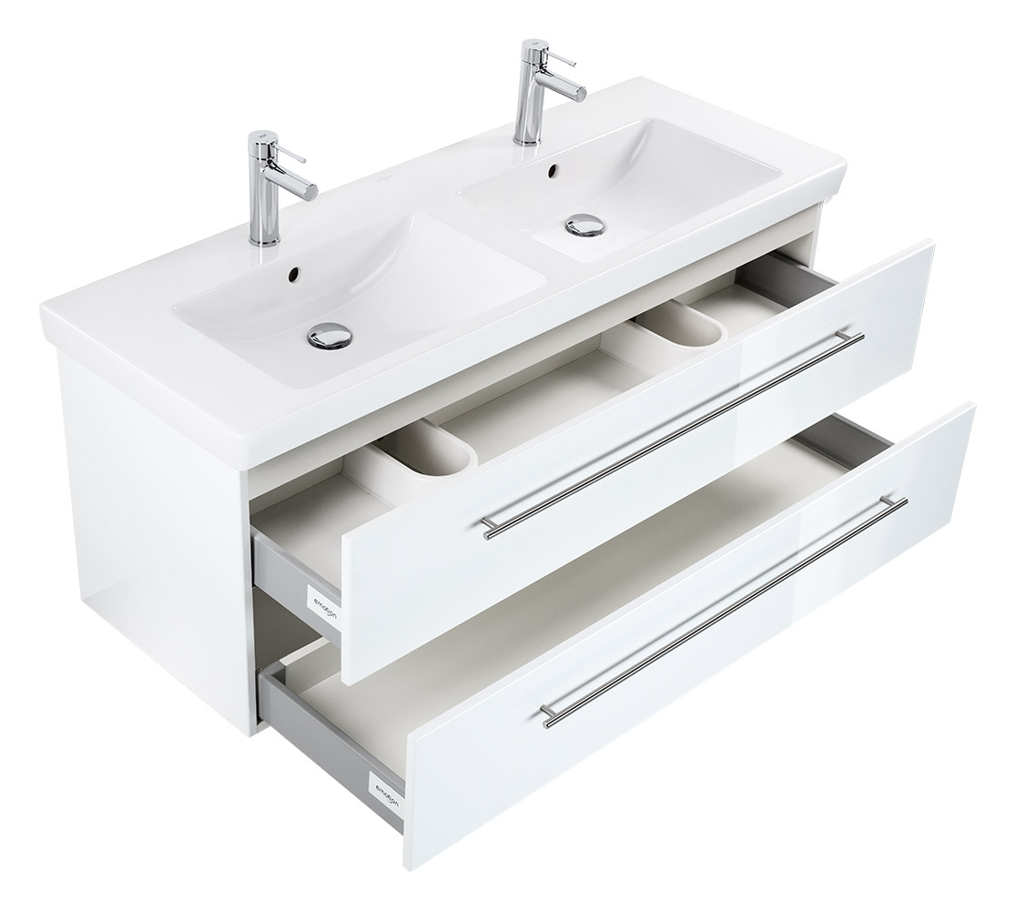 Villeroy & Boch Waschbecken Subway 2.0 130 cm A mit passendem Unterschrank