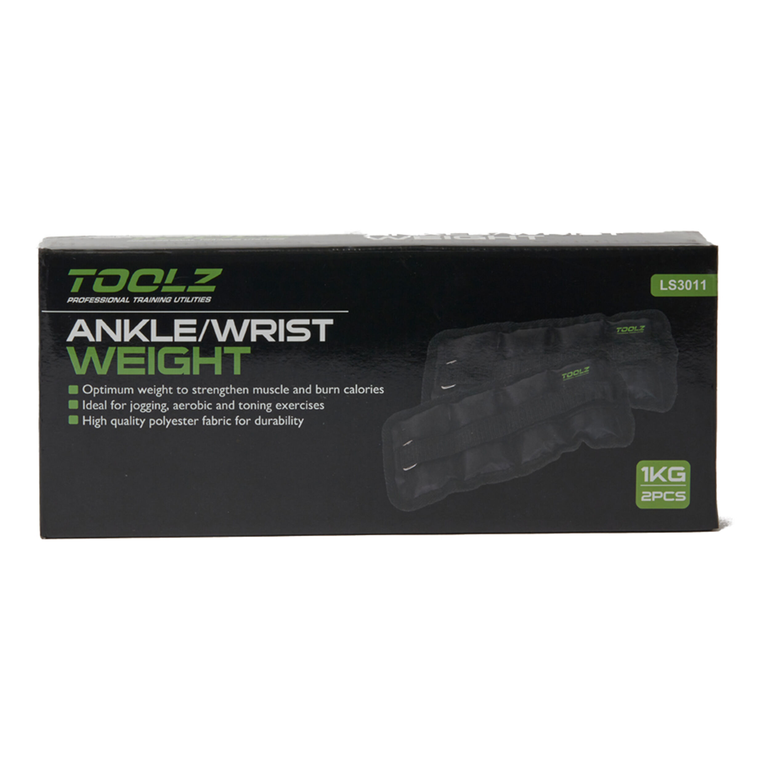 Wrist/Ankle Weight 1kg - 2pcs Gewichtsmanschetten - Schwarz