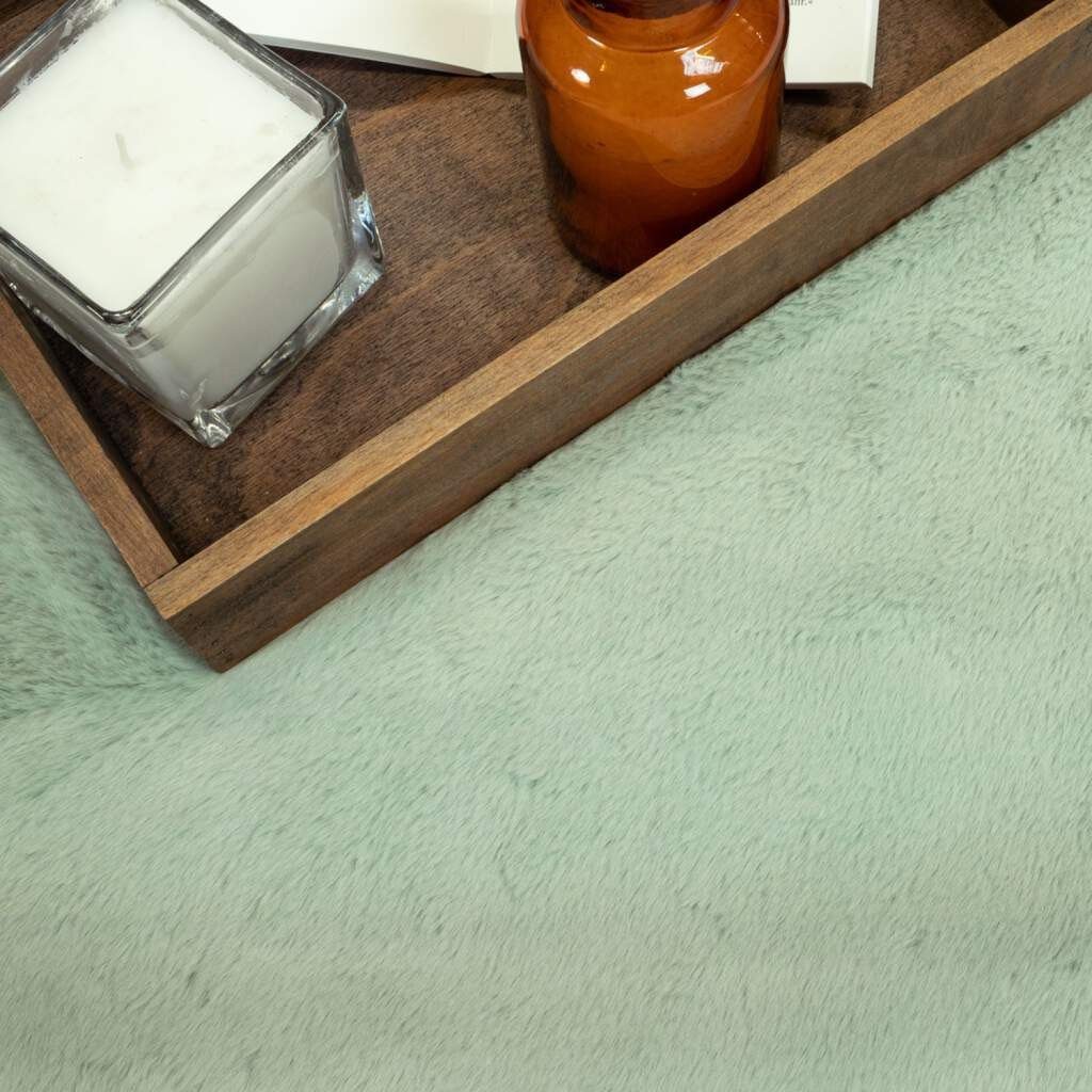Badematte Topia Mats, Badteppich uni Carpet City, Höhe 14 mm, rutschhemmend beschichtet, strapazierfähig, Polyester, rechteckig, Hochflor, Kaninchen Haptik, Polyester, Badezimmerteppich, waschbar