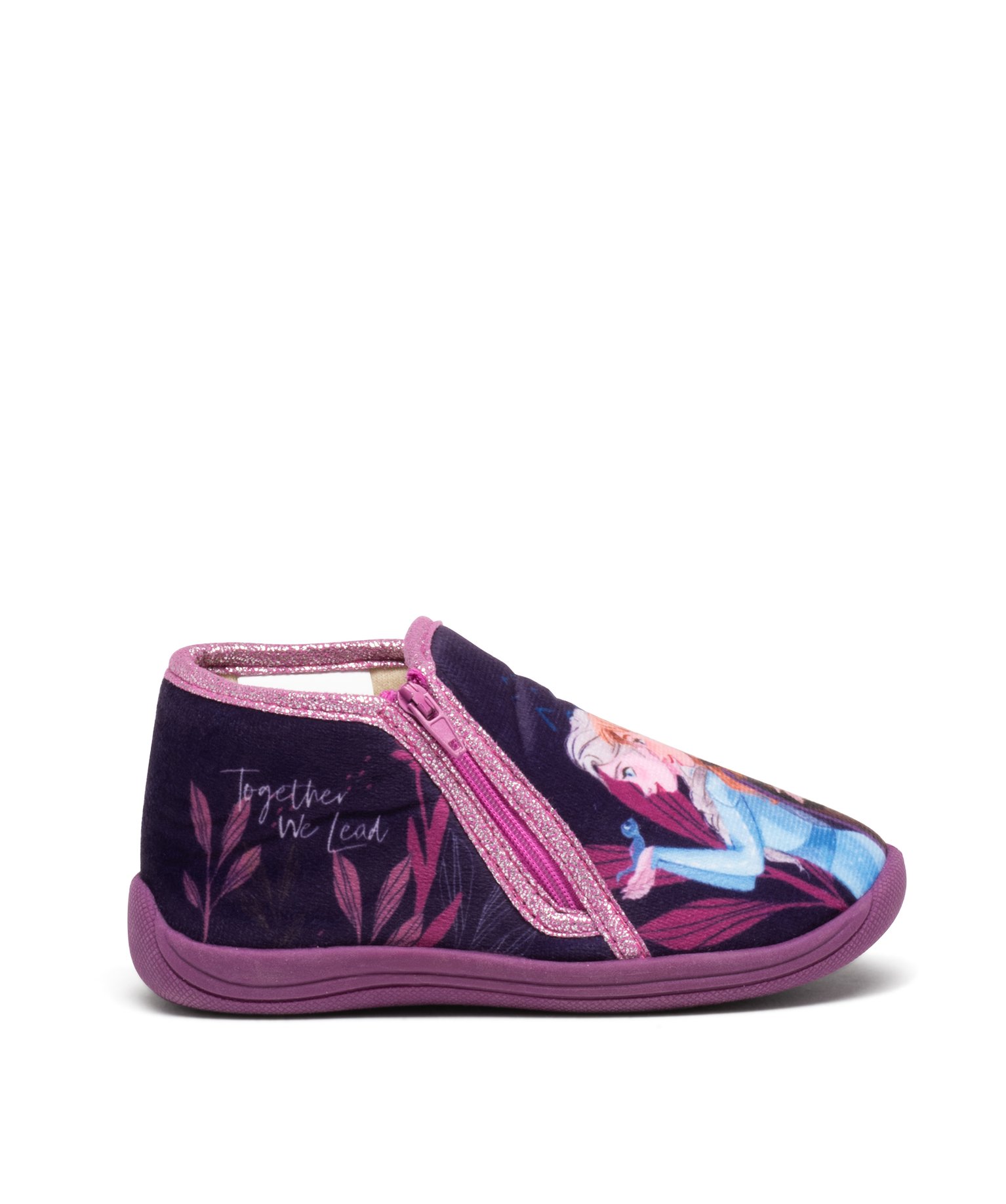 Chaussons fille bottillons à zip La Reine des Neiges - DS violet | GEMO