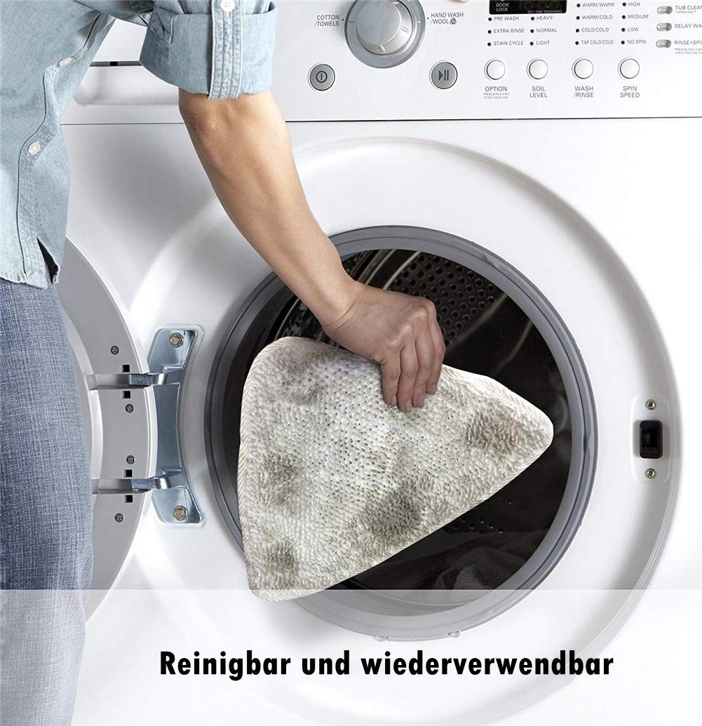 LETGOSPT Staubsaugerbeutel 6x Ersatzbezüge für Vileda Steam Dampfreiniger, Microfaserbezügen 100 Grad Hot Spray Steam Tücher