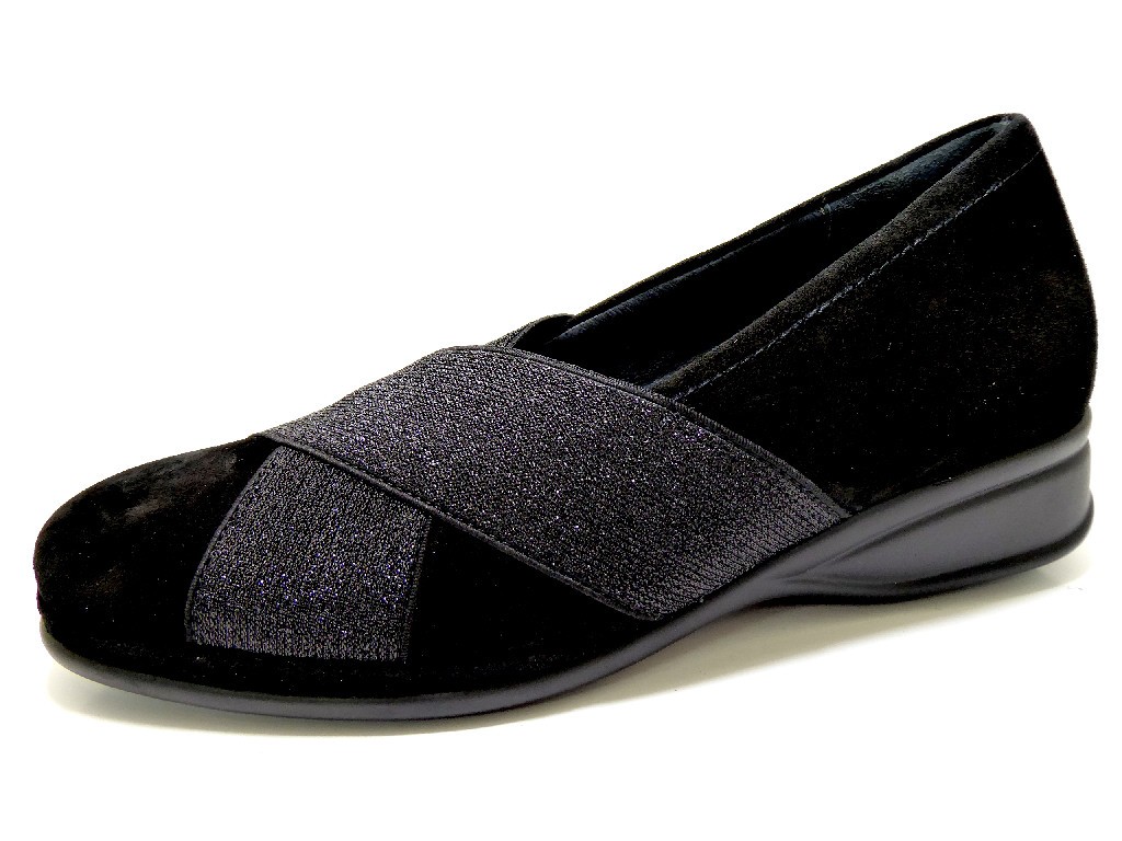SEMLER Komfort Slipper schwarz