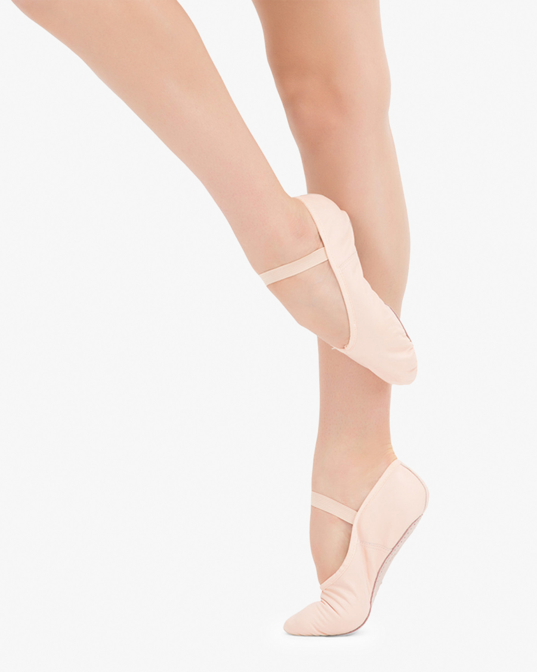 Soft ballet shoes with full sole - LEATHER