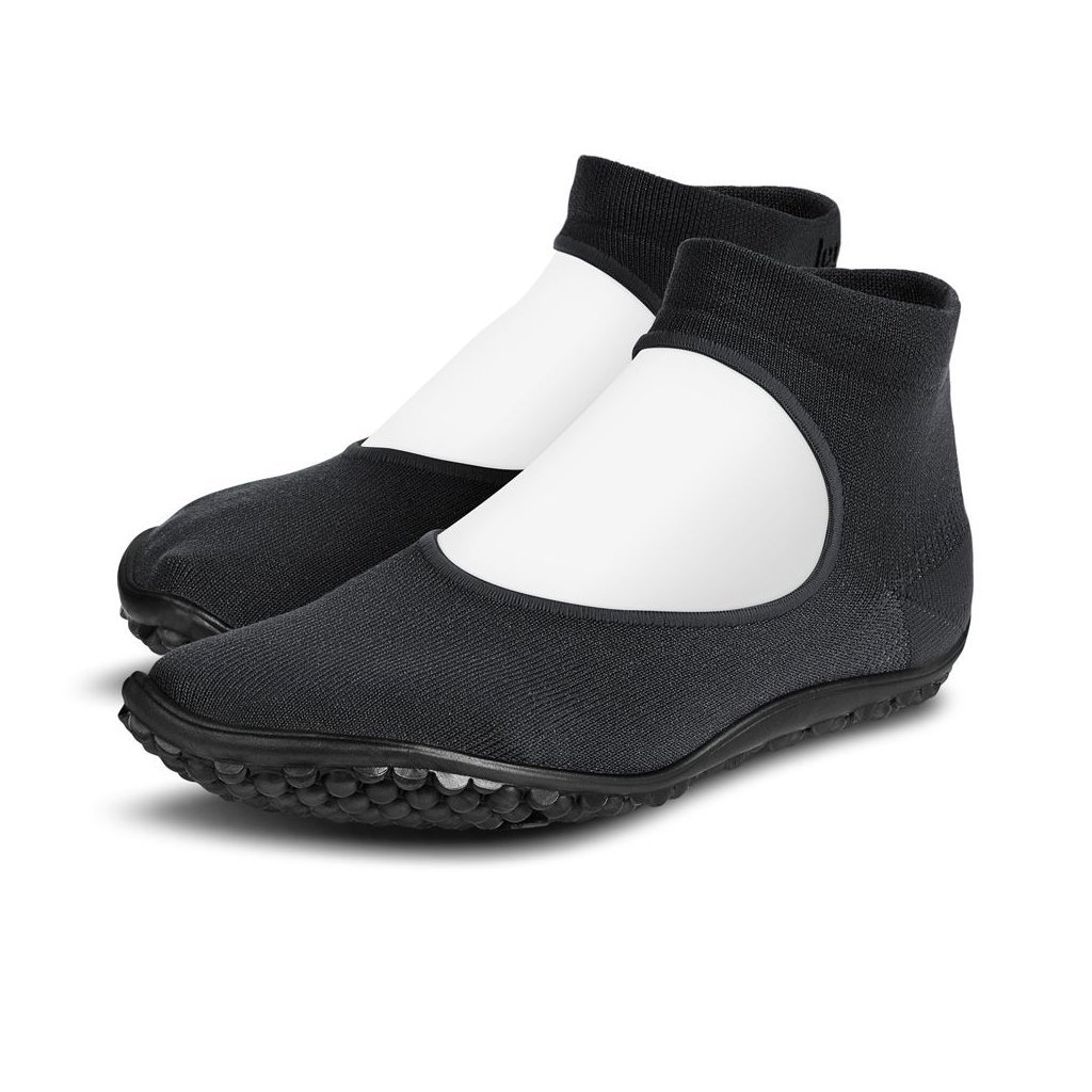 Leguano Ballerinas Black Sockenschuhe