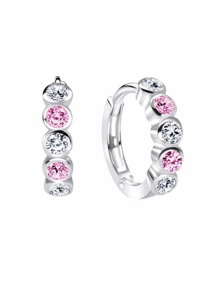 schmuck23 Creolen 925 Silber Zirkonia 0,3 cm x 1,2 cm günstig kaufen onesize