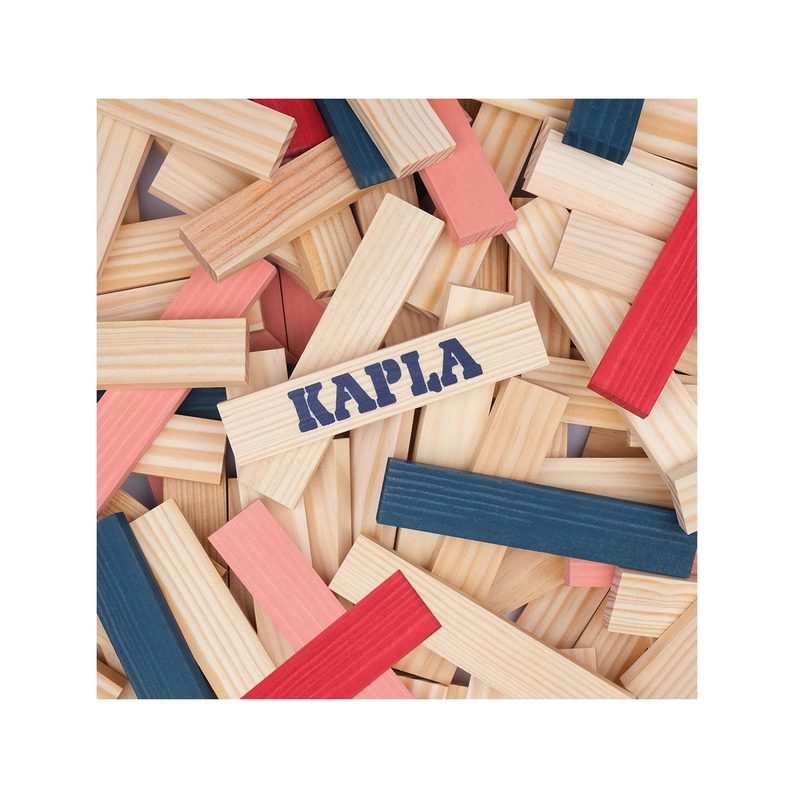 Kapla baril 120 bleu foncé, rouge, rose
