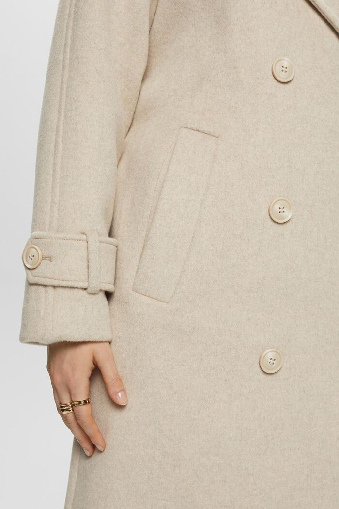 Trenchcoat aus Wollmix